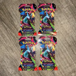 Pokemon Phantasmal Flames Sleeved Booster Pack Lot Of 4 Sealed New ME02 Mega - Image 1