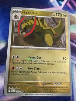 Pokemon TCG Haxorus 070/086 Poke Ball Holo Black Bolt English NM/M - Image 2