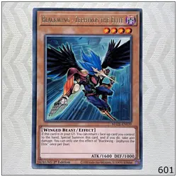 Blackwing - Zephyros the Elite - MAZE-EN039 - Rare 1st Edition Yugioh - Image 1