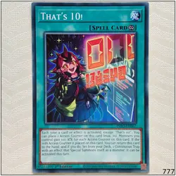 That's 10! - INFO-EN067 - Common 1st Edition Yugioh - Image 1