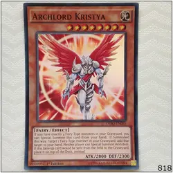 Archlord Kristya - DESO-EN050 - Super Rare 1st Edition Yugioh - Image 1