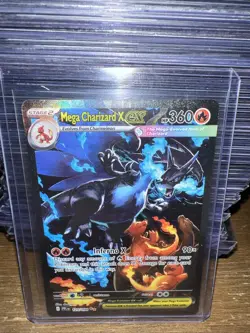 Mega Charizard x Ex 125/094 SR Full Art Pokemon Card English Mint Condition - Image 2