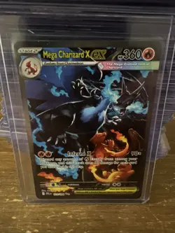 Mega Charizard x Ex 125/094 SR Full Art Pokemon Card English Mint Condition - Image 3