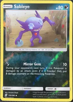Sableye 133/236 Sm-Unified Minds Reverse Holo - Pokemon Card - Image 1