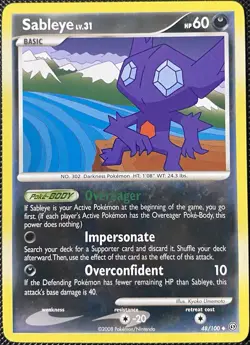 Sableye 48/100 Stormfront Regular - Pokemon Card - Image 1