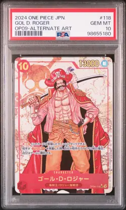 PSA 10 One Piece Card Game Gol D Roger OP09-118 SEC Alt Art Japanese - Image 1