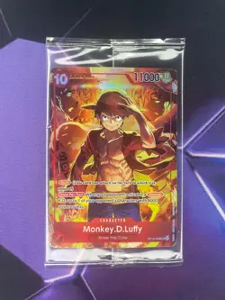 One Piece TCG: Luffy ST10-006 Treasure Booster Promo Card - SEALED! - Image 1