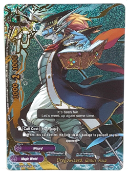 Future Card Buddyfight Dragowizard, Qinus Axia BT03/S006EN SP Magic World - Image 1