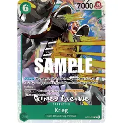 One Piece Card Game ! Krieg OP03-025 (Super Rare) V.1 - Image 1