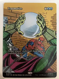 Magic The Gathering Spider-Man - Traumatize (Borderless) Mythic 0015 MAR Regular - Image 1