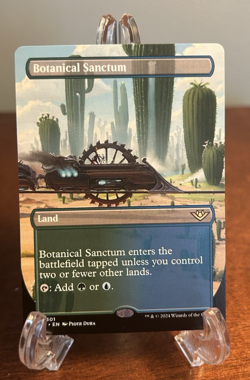 Botanical Sanctum - Extended Art OTJ 0301 -NM MTG Outlaws of Thunder Junction - Image 1