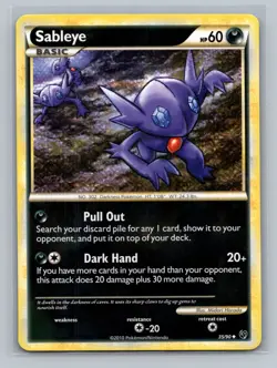 Pokemon TCG Sableye 35/90 Undaunted Normal LP - Image 1