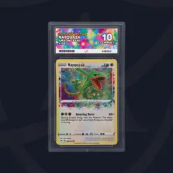 Pokemon TCG Rayquaza Vivid Voltage 138/185 Holo Amazing Rare ACE 10 Gem Mint - Image 1