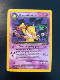 Carte Pokemon : Hypnomade Obscur 26/82 Team Rocket Wizards Francaise - Image 1