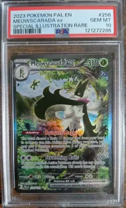 Pokemon Meowscarada EX PAL 256 Paldea Evolved Spec. Ill Rare English PSA 10 - Image 1