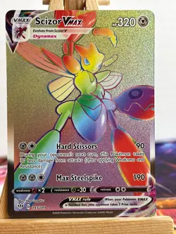 Scherox Vmax Rainbow 193/189 Flammende Finsternis Englisch NM Pokemon - Image 1