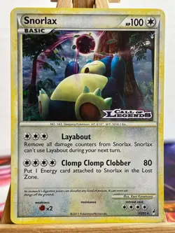 Relaxo 33/95 Ruf der Legenden Pre Release Promo Stamp Englisch Exc Pokemon - Image 1