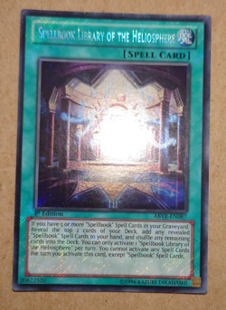 ABYR-EN087 Spellbook Library of the Heliosphere Secret Rare Yugioh Card - Image 1
