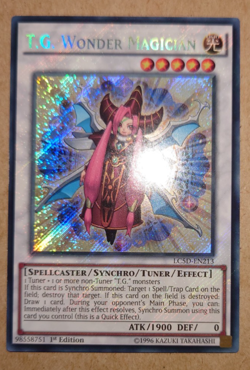 YUGIOH T.G. WONDER MAGICIAN SECRET RARE LC5D-EN213 1ST EDITION - Image 1
