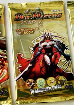 5x DUEL MASTERS EVO CRUSHINATORS OF DOOM DM 02 CARD GAME SEALED BOOSTER PACKS ! - Image 3