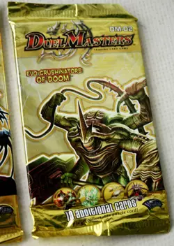 5x DUEL MASTERS EVO CRUSHINATORS OF DOOM DM 02 CARD GAME SEALED BOOSTER PACKS ! - Image 4