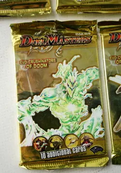 5x DUEL MASTERS EVO CRUSHINATORS OF DOOM DM 02 CARD GAME SEALED BOOSTER PACKS ! - Image 5