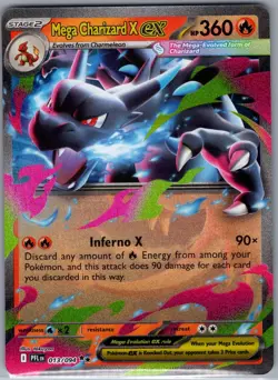 Mega Charizard X ex 013/094 ME02: Phantasmal Flames - Pokemon Card - NM - Image 1