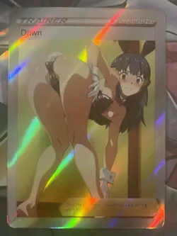 Pokemon Dawn Anime Waifu Custom DIY Trainer Art Sexy Pokemon card - Image 1