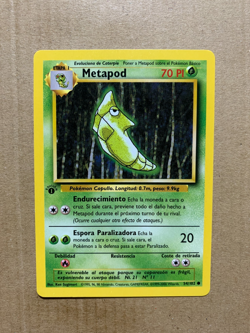 1st Edition SPANISH Metapod 54/102 Base Set - Common Pokemon Card - NM/Mint - Image 1