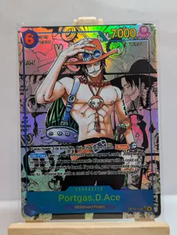 Portgas D Ace Manga Alt Rare High Quality Custom Card One Piece OP13-119 - Image 2