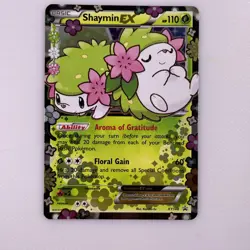 Pokemon TCG Shaymin-EX XY148 Full Art Holo Promo Card 2016 HP110 XY Black Star - Image 1