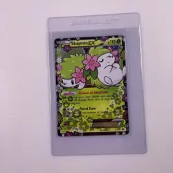 Pokemon TCG Shaymin-EX XY148 Full Art Holo Promo Card 2016 HP110 XY Black Star - Image 4