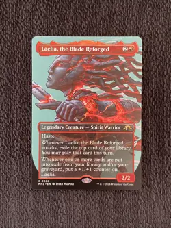 MTG Laelia, the Blade Reforged Borderless Profile Modern Horizons 3 MH3 NM - Image 1