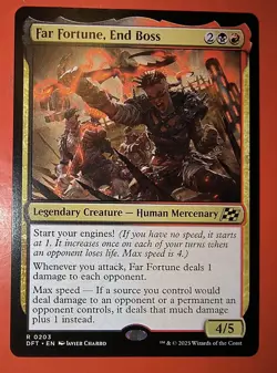 MTG, AETHERDRIFT: FAR FORTUNE, END BOSS RARE 0204, REGULAR, NM, DFT - Image 1