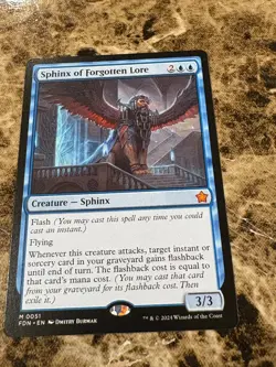 SPHINX OF FORGOTTEN LORE Magic MTG Foundations - Image 1