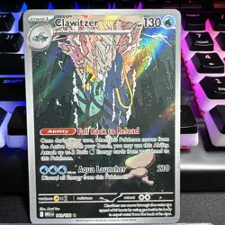Clawitzer 141/132 Pokemon Mega Evolution Illustration Rare - Image 1