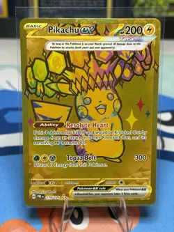 Pokemon Pikachu ex Tera Gold Secret Rare - 179/131 - Prismatic Evolutions - Image 1
