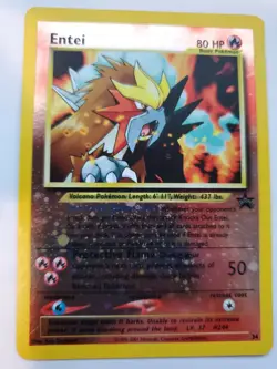 Entei Promo Holo Pokemon Base Jungle Fossil WOTC - Image 1