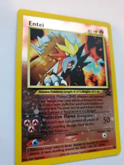 Entei Promo Holo Pokemon Base Jungle Fossil WOTC - Image 2