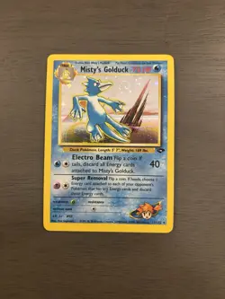 Pokemon TCG Misty's Golduck Gym Challenge 12 Holo Unlimited Rare - Image 1