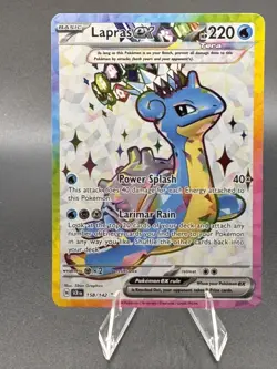 Pokemon TCG • 2024 Lapras ex 158/142• Stellar Crown • Near Mint • Ultra Rare - Image 1