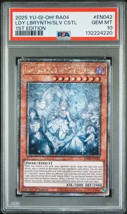 YU-GI-OH! RA04- EN042 LADY LABRYNTH OF THE SILVER CASTLE | PSA 10 | GEM MINT - Image 1