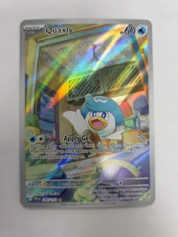 Pokemon TCG Quaxly Scarlet & Violet Paldea Evolved Holo Card 206/193 - Image 1