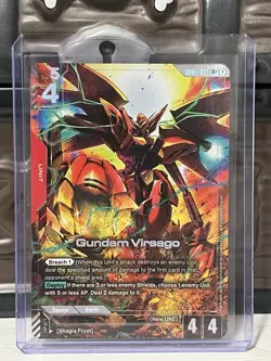 Gundam TCG Card Game Dual Impact GD02-055 LR+ Gundam Virsago Alt Art NM Rare - Image 1