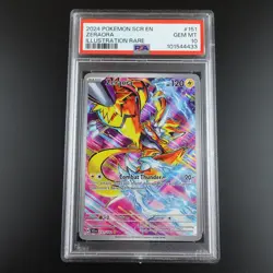 PSA 10 Zeraora 151/142 Pokemon Stellar Crown IR Full Art Holo Card - Image 1