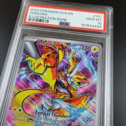 PSA 10 Zeraora 151/142 Pokemon Stellar Crown IR Full Art Holo Card - Image 2