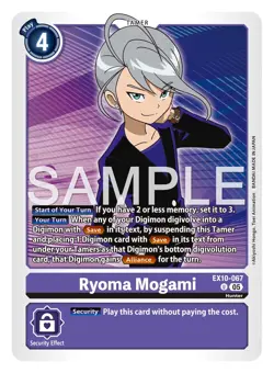 Digimon Sinister Order Ex10 Ryoma Mogami Uncommon Card Ex10-067 - Image 1