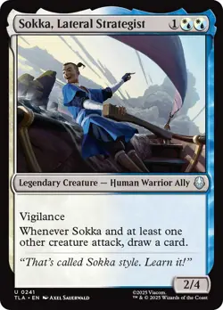 Foil - Sokka, Lateral Strategist - 241 / NM / English - Image 1