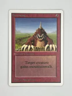 MTG BURROWING Unlimited Edition Regular MT+ Magic The Gathering - Image 1