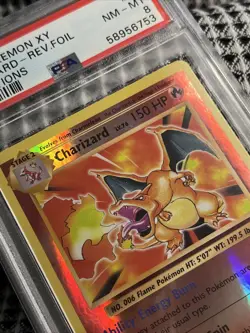 2016 POKEMON XY CHARIZARD-REV FOIL EVOLUTIONS #11 NM-MT PSA 8 - Image 3